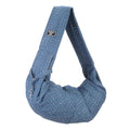 Dog Sling Carrier for Small Dogs and Cats Up to 16.5 Lbs, Breathable with Pocket Pet Cross Body Shoulder Bag, (Denim Blue, 1 Pcs) Intended for Outdoor/Travel