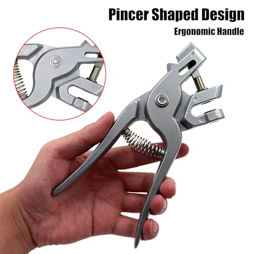 Cattle Ear Tag Applicator, Universal Livestock Ear Tag Pliers, Aluminum Alloy Ear Tagger Puncher for Cow Pig Sheep Goat, Animal Identification Farm Supplies Tool