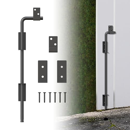 18" Heavy Duty Cane Bolt Gate Drop Rod with Upgraded Design, Square Gate Drop Rod for Wood PVC Vinyl Metal Yard Gate Latch-1 Pack - size: 18 Inch-1 Pack