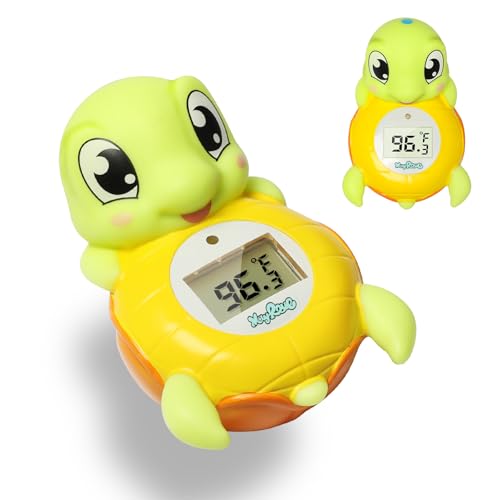 Backstroke Sea Turtle Baby Bath Thermometer,The Infant Baby Bath Floating Toy Safety Temperature Water Thermometer, BPA Free, New Baby Essentials | BPA Free Infant Baby Bath Floating Temperature Toy ，Water Thermometer, New Baby Essentials - color: YELLOW