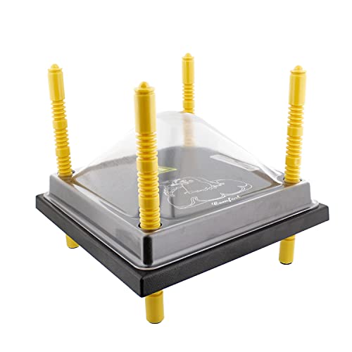 Rural365 Chick Heating Plate and Brooder Plate Cover - 10 Inch Brooder Heat Plate for Chicks with Adjustable Height