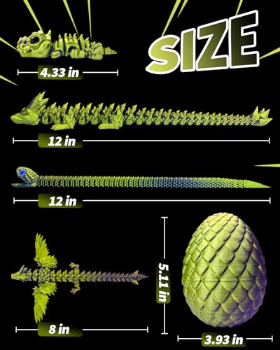5 Pcs，12" 3D Printed Dragon Eggs,Dinosaur Egg,Crystal Dragon Toys,Snake Eggs, Animals,Fidget Toy,Desk Executive Toy，Easter Eggs Basket Stuffers,Toys for Boys Kids Teen 5-7 4-6 8-12 - color: Pp-07