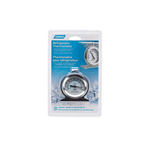 Camco 42114 Thermometer - Refrigerator/Freezer/Dry Storage (Pack of 12) - size: One Size (Pack of 12)