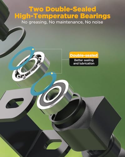 Weldable Gate Hinges for Metal Gates, Heavy Duty Weld on Hinge | Latest Model Sealed Bearings, Adjustable Gate Hinges for Welding on Larger Iron or Steel Vehicular Pedestrian Gate
