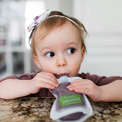 Infantino Squeeze Station, Fills 3 Pouches at Once, Purple | Baby food maker & pouch filler, Easy to use, Dishwasher safe, Homemade baby food essential - style: Squeeze Station Purple