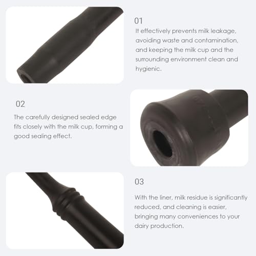 Milking Liner Rubber 4 Pcs, Rubber Inflation Liner for Cow (240) Milking Equipment for Cows - style: 240