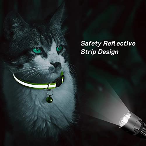 14 Pack Airtag Cat Collar Reflective-Breakaway with AirTag Holder and Bells,Adjustable 7.5''-12.5'',Safety Kitten Collar, Ideal for Girl Boy Cats,Pet Supplies,Stuff(12 Colors and 2 AirTag Holders). - size: Adult Cat 7.5''-12.5'' (with 2 Airtag Holders)