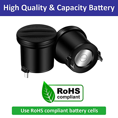 Dog Fence Batteries Long-Lasting & High Capacity Compatible with Invisible R21 R22 R51 and Microlite Fence Receiver Collars 10-Pack