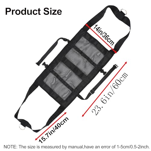Calf Sling for Weighing, Lamb Weighing Sling, for Weight Small Animal, Livestock Sling for Calves, Lambs, Alpacas, Goats-Newborn & Small Animals Weighing Harness (Black) - color: Black