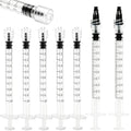 60 Pack 1ml Luer Lock Syringe without Needle Individually Sterile Sealed | 1cc Plastic Syringes For Colostrum Collection, Oral, Pet Feeding, Glue, Oils - size: 1ML