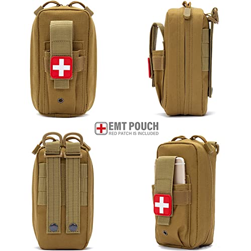 LIVANS IFAK Pouch, First Aid Medical Pouch for Emergency & Trauma Kits - color: Khaki-2 Packs