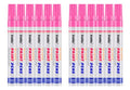 Pink Paint Markers, 12 Pack Oil-Based Waterproof Quick Dry Permanent Paint Pen Set for Rocks Painting, Wood, Fabric, Plastic, Canvas, Glass, Mugs, Metal, Tire, Stone, DIY Craft - color: Pink