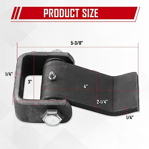 Greaseable Weld-On Trailer Hinges 8Pcs Strap Style Short Leaf Gate Hinges | for Dump Trailers, Trucks & Tailgates, Corrosion-Resistant Steel - size: Pack of 8
