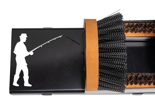 Original Shoe Cleaner Brush with Portable Base, Fisherman Design | American Made, No Mounting Needed - style: Fisherman