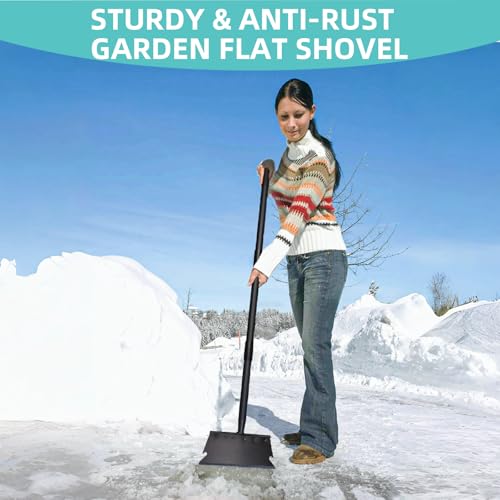 Garden Cleaning Shovel 59 Inch with Adjustable Handle, Multifunctional Cleaning Shovel Garden Tool Floor Scraper Outdoor Spade for Scraping, Weeding, Lawn Edging