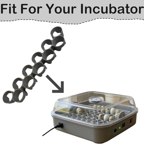 Custom Quail Egg Turner Tray Compatible with Maticoopx 20 Egg Incubator | Precision Fit Hatching Accessory for Small Eggs, 11 Slot Small Egg Tray Accessory - Durable Grey (M20) (Tray Only） - color: M20
