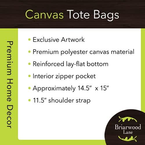 Briarwood Lane Tote Bags 14" x 15" x 7" 2022 Collection - color: Chk Snowman