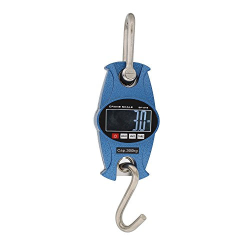 Rural365 Crane Scale Digital Industrial Heavy Duty Hanging Scale, Blue Case Weight Scale Hook Lift Farms, Fish, Deer