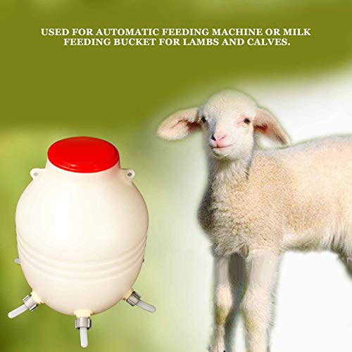 HEITIGN Puppy Feeder Nursing Puppies Milk Bowl 10pcs Lamb Special Nipple Teats Replacement Goats Sheep Cow Milk Bottle Bucket Nipple Pet Supplies
