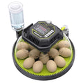 Egg Incubator with Auto Egg Turner and Lock 3Days Before Hatch,Temperature and Humidity Automatic Control with Day Counter Egg Candler,Hatching Chicken Duck Goose Quail Parrot at Home - size: 18H-1