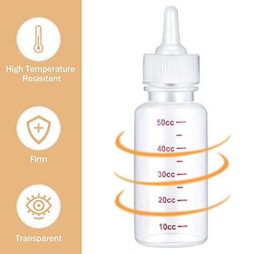 Sadnyy Puppy Nursing Bottle Kit, 17 Pcs for Kittens,Puppy and Newborn Pet | 2 Bottles, 8 Nipples, 5 Syringes, 2 Brushes, Newborn Kitten Puppy Rabbit Milk Feeding , 1ml 5ml 10ml Syringe Set