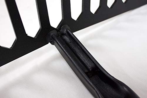 14-Tine Level Head Rake | 60" Fiberglass Long Handle 16" Wide Head Garden Rake Heavy Duty Metal Tool for Soil Leveling, Spreading Mulch Gravel and Thatch | 100% Made in USA | Heavy Duty Metal Garden Rake for Soil Leveling, Spreading Mulch, Gravel and That