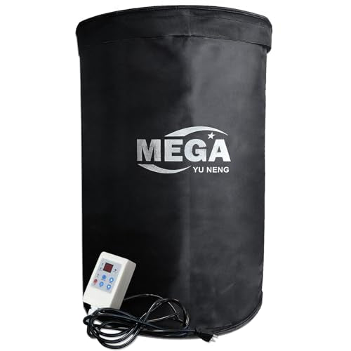 Industrial Grade/Weather Resistant Drum Heating Blanket,55 Gal Drum Heater Fixed Thermostat 0-150℉,Insulated Pail Band Heater with 10ft Power Cable - size: 55Gal