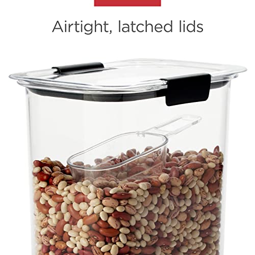 Rubbermaid Brilliance Airtight Cereal Food Storage Container, Shatterproof, BPA-Free and Dishwasher-Safe, 32oz Capacity - size: 18 Cup