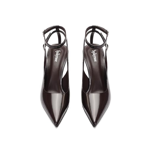Amazon.com | Spikyrose 25L689-1 Brown US7.5 | Pumps - color: Coffee Brown, size: 7.5