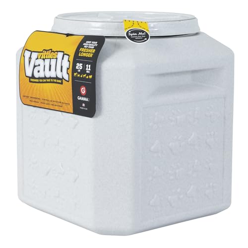 Gamma2 Vittles Vault Pet Food Storage Containers - Sealed Dog and Cat Food Storage Container, Fits up to 25lbs, Made in the USA - [12"L x 13.75"H] | Sealed, Made in USA - size: 25 Pounds