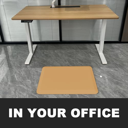 1" Extra Thick Anti Fatigue Floor Mat 30" L x 20" W,Kitchen Mat, Standing Desk Mat,140D Advanced PU Foam Ergonomic Comfort at Home, Office, Garage, Sink (Orange) - color: Orange, size: 30"L x 20"W x 1"Th