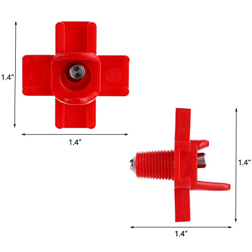 Hedume 50 Pack Horizontal Poultry Water Nipples, Automatic Side Mount Chicken Drinkers for Ducks, Quail and Other Poultry