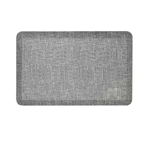 Anti Slip 3/4 inchs Anti Fatigue Kitchen Floor Mat, Ergonomic Comfort Standing Mat, Waterproof Kitchen Runner for Home, Kitchen, Office, Laundry, Garage (Light Gray, 20" x 32" -0.75") - size: 32"L x 20"W x 0.8"Th