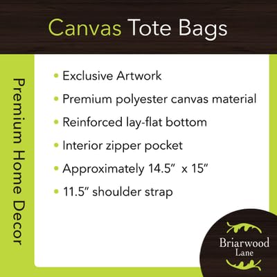 Briarwood Lane Tote Bags 14" x 15" x 7" 2022 Collection - color: Chk Snowflake