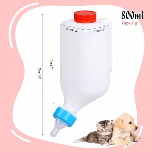 800ml Lamb Feeding Bottles for Goat | Sheep Bottle and Goat Nursing Bottle, Lamb Bottle for Sheep, Lamb, Calf and Other Mammal Feeding