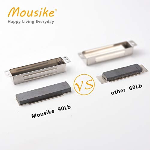 Mousike Magnetic Door Catch Heavy Duty 90lb Door Magnets with Strong Magnetic for Kitchen Cupboard Wardrobe Closet Cabinet Door Drawer Latch - color: Silver, size: 2 Pack