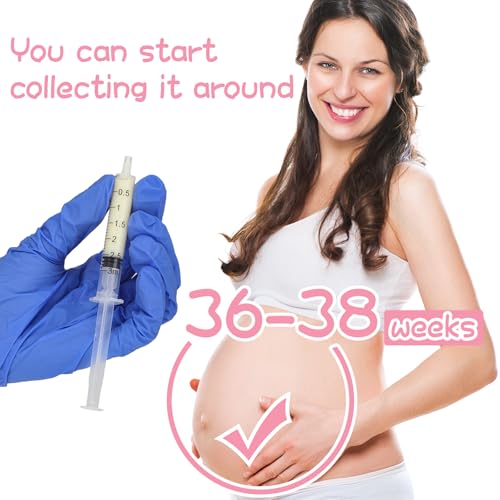 Trelaco 100 Sets 3 Ml 1 Ml Breast Milk Syringes No Needle Colostrum | Sterile Sealed with Caps and Cup, Baby Name Labels, Needle-free Harvesting for Storing Freezing Milk, For Postpartum Moms - size: 3 ml, 1 ml
