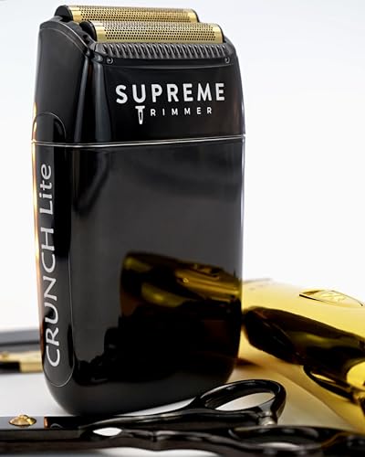 Supreme Trimmer 2-in-1 Crunch Lite Foil Shaver & T-Shaper Trimmer Set | ST5200 Beard Trimmer STF600 Electric Razor | Travel or at Home Hair Cutting Kit | Gold - style: Gold TShaper & Crunch Lite