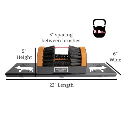 Scrusher Original Shoe Cleaner Brush with Portable Base, Loon Design | American Made, No Mounting Needed - style: Loon