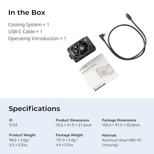 SmallRig TEC Camera Cooling Fan for Sony Mirrorless Camera, External Camera Cooling System with TEC Cooling Module for ZV-E1/ZV-E10 II/ZV-E10/ZV-1/ZV-1F/A7 IV/A7S III/A7C/A7C II/A7CR/A6700/FX3/FX30 - style: for Sony