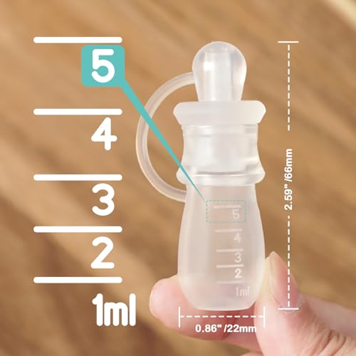BumbleBee Colostrum Collector Syringes Reusable Breast Milk Collector, Multi-Use Colostrum Container with Storage Case, Cotton Wipe & Cleaning Brush, BPA Free, 5ml-6pcs