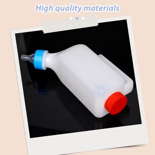 800ml Lamb Feeding Bottle Thickened Goat Feeder Bottles Hang Upside Down Livestock Milk Bottle with Measurements Fawns Nursing Bottles for Goat Lamb Fawns Nigerian Dwarf Doeling Dog