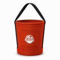Graintex Tapered Canvas Bucket 12"x10"x15", Utility Tool Bucket One Inside Pocket, Reinforced Base & Carry Handle, Ripstop Canvas - Rust - color: Rust