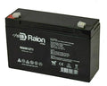 Raion Power 6V 12Ah Compatible Replacement Rechargeable AGM Battery for Zareba SP10B Solar Fence Energizer