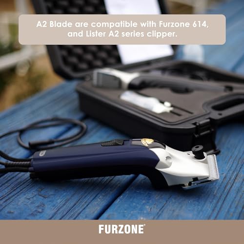 FURZONE A2 Large Animal Clipper Blade (Extra Short) - 2 in 1 Set (35&17 Teeth), Horse Grooming Replacement Blade, Professional Stress-Free Grooming, 0.03-Inch/0.75mm Cut Length - size: Extra-Short 0.75mm