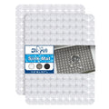 Bligli Sink Mat for Stainless Steel/Ceramic Sinks, 2 Pack 15.7x11.8 inches PVC Sink Protectors for Bottom of Kitchen Sink, Dishes and Glassware drain Mats, Durable and Fast Draining (Transparent) - color: Transparent
