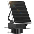 25W Solar Roof Vent Exhaust Fan for Small Shed Garage Attic 24/7 Operation | Thermostat,MPPT Controller,Dual Power Auto-Switch for 24/7 Operation,Adpater,Adjustable Wind Speed,Cools up to 1300 Sq.Ft - color: White and Black
