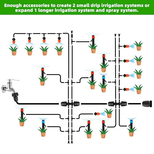 240FT DIY Automatic Drip Irrigation System Kit for Garden