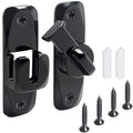 Barn Door Latch 90/180 Degree Barn Door Lock, Thickened Anti-Rust Flip Gate Latch Sliding Barn Door Lock Latch for Cabinets, Barn Door, Bathroom, Garden Doors