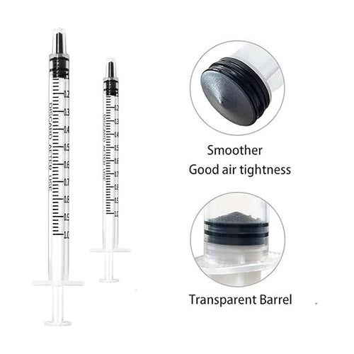 1 Cc Syringe without Needle, 1ml Syringe without Needle for Scientific Labs,Individually wrapped Pack of 30 - color: 30(no needle), size: 1 mL